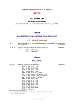 BRÉCÉ E-DÉPÔT 29