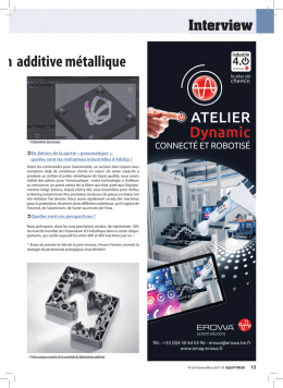 la fabrication additive m&eacute;tallique