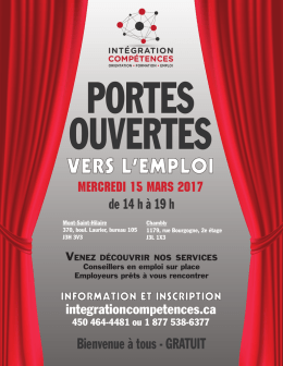 vers l`emploi - McMasterville