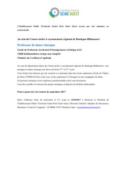 Professeur de danse classique