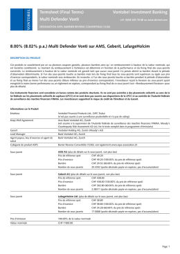 Vontobel Documentation Derivatives