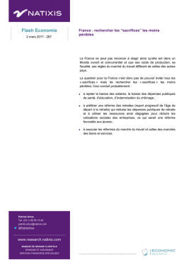 Flash Economie - Natixis Research Global Markets