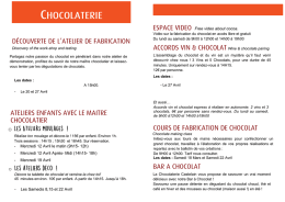 Voir les dates - Chocolaterie Castelain