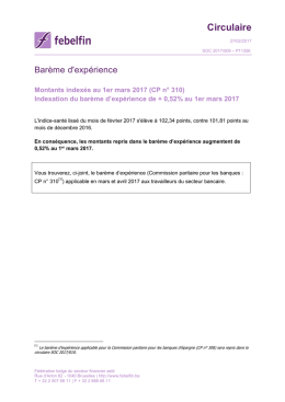 Téléchargez les barèmes
