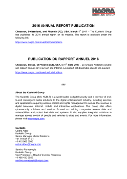 2016 annual report publication publication du