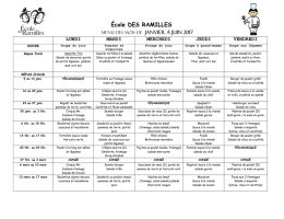 Janvier &agrave; Juin 2017