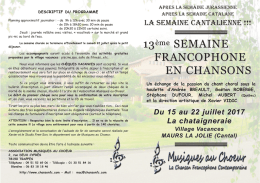 livret descriptif - Accueil