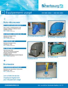 Auto-récureuses Brunissoire