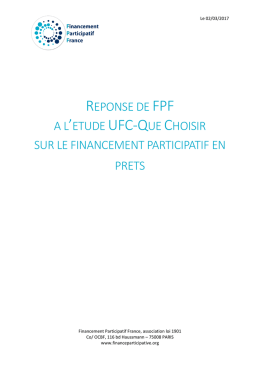 proposer - Financement Participatif France