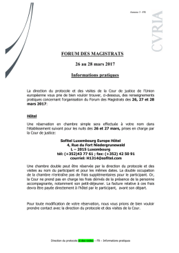 visite a la cour de jutice de - curia