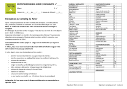 Inventaire locatifs 5 personnes