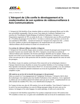 L`A&eacute;roport de Lille confie le d&eacute;veloppement et la modernisation de