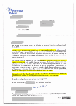 J`ai lu avec attention votre courrier du 6 f&Atilde;&copy;vrier en lien avec l