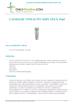 MédicamentCAUDALIE VINEACTIV SOIN YEUX - ONLY