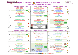 consultez les menus des restaurants scolaires - Saint-Symphorien