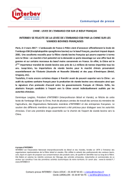 Communiqué de presse