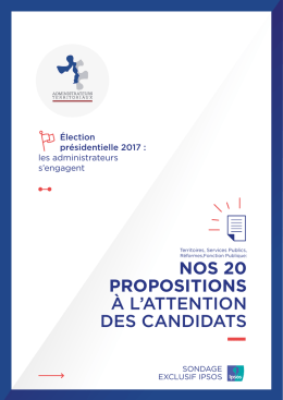 20 propositions - La Gazette des Communes