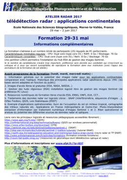 Avant programme de la formation