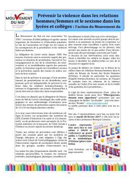 Lire l`article - Mouvement du Nid