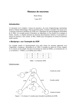 Réseaux de neurones (1)