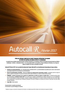 Accéder à la brochure Autocall R