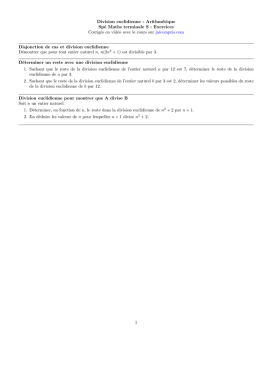 Division euclidienne