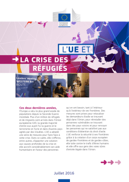 L`UE et la crise des réfugiés