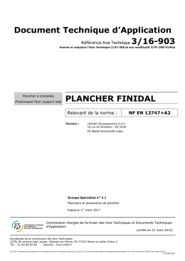 Document Technique d`Application