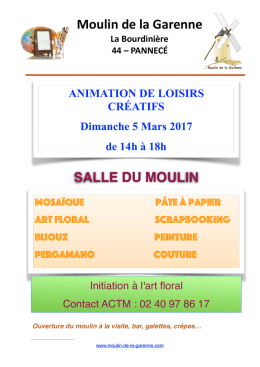 Affiche ACTM - 2017 - Moulin de la Garenne