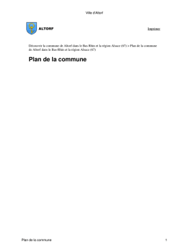 Plan de la commune