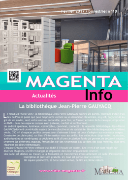 Le journal de Magenta f&eacute;vrier 2017