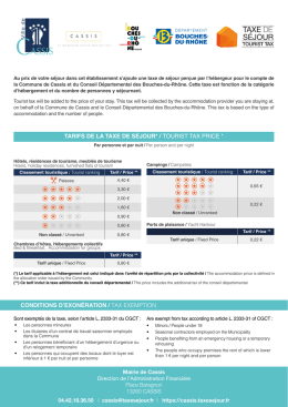 cassis - Taxesejour.fr