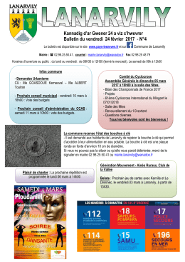 BULLETIN 13 SEPTEMBRE - Communauté de Communes du Pays