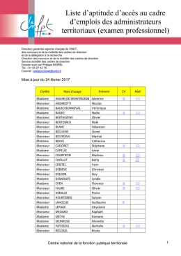 administrateur territorial (examen professionnel)