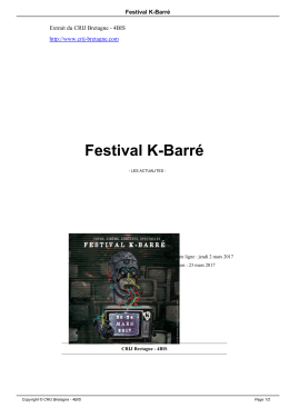 Festival K-Barr&eacute;