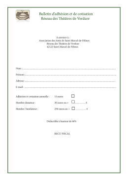 Bulletin cotisation - Patrimoine Environnement