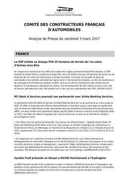 Analyse de presse du 3 mars