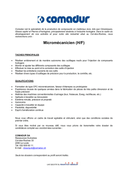 Annonce - Swatch Group