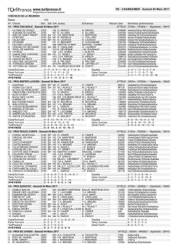 R5 - CAGNES/MER - Samedi 04 Mars 2017