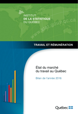 État du marché du travail au Québec. Bilan de l`année 2016