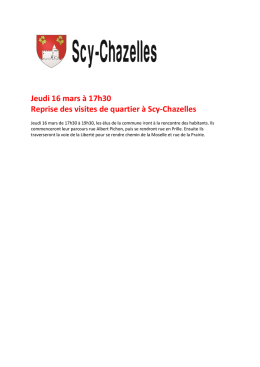 En savoir plus - Mairie de Scy