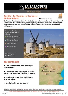 Castille - La Mancha, sur les traces de Don Quijote