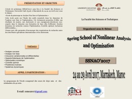 Diapositive 1 - Facult&eacute; des Sciences et Techniques Marrakech