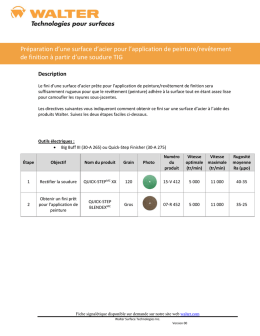 Pr&eacute;paration d`une surface d`acier pour l`application de peinture