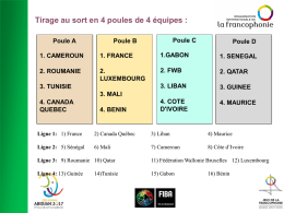 Resultats tirage au sort basketball féminin