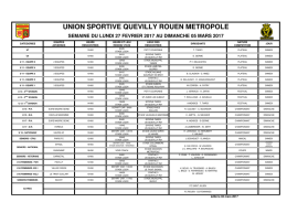 programme de la semaine