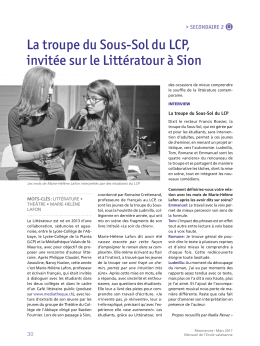 Article paru dans Résonances