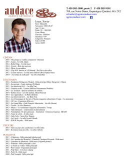 T 450 585-1000, poste 2 F 450 585-9101 700, rue Notre