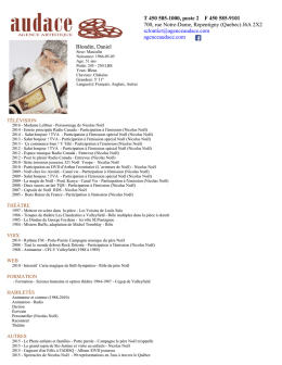 T 450 585-1000, poste 2 F 450 585-9101 700, rue Notre