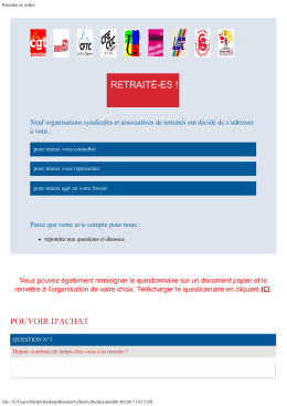 Retraités en colère